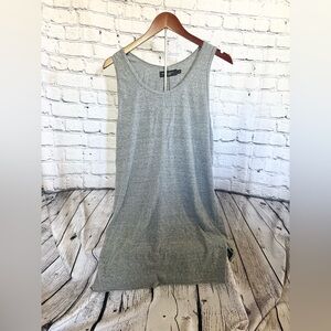 DANIEL PATRICK. Gray long fit tanks. Size L